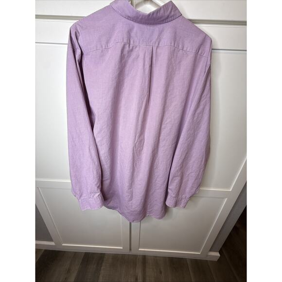 Ralph Lauren Shirt Mens XL 17 1/2 NeckPink White Plaid Dress Classic Fit Preppy - Picture 5 of 9